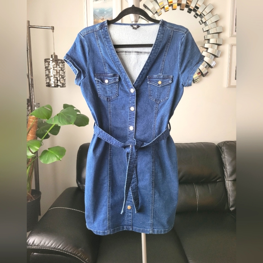 Guess GBG Denim Mini Dress Size Medium